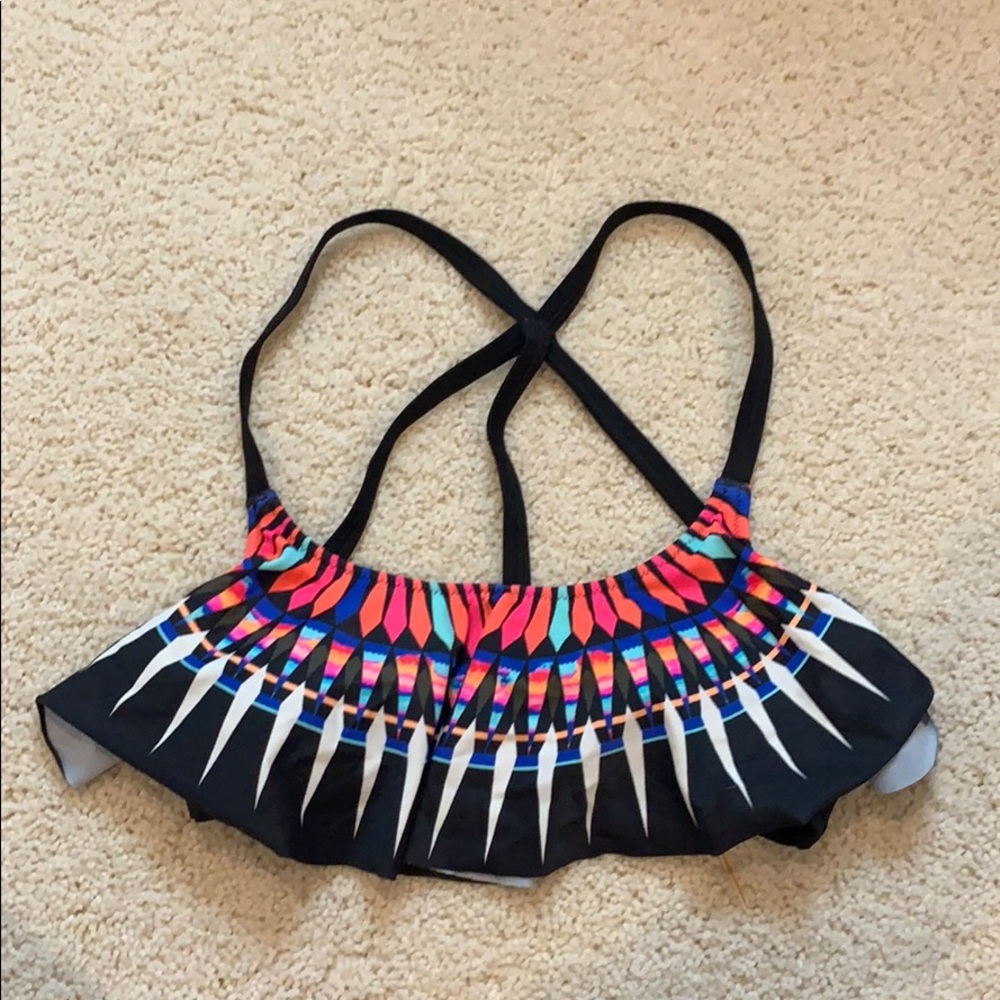 PINK strappy bikini top